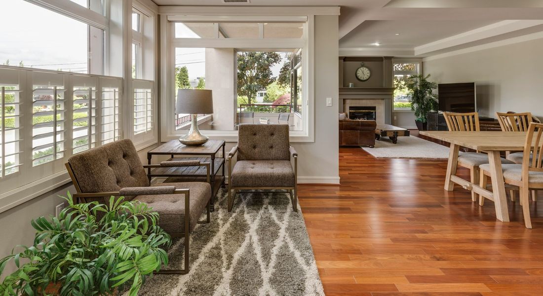 beautifully staged home interior