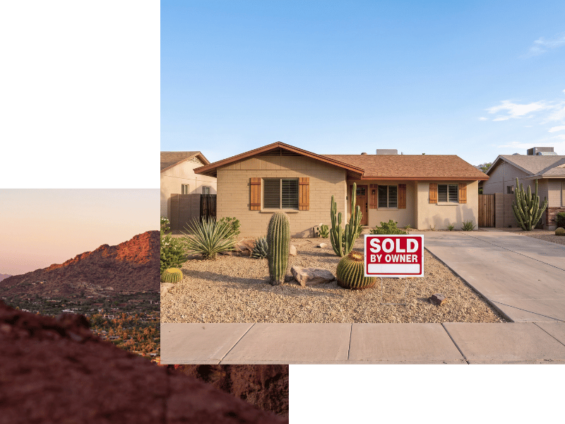 red sold sign in front of brown brick house