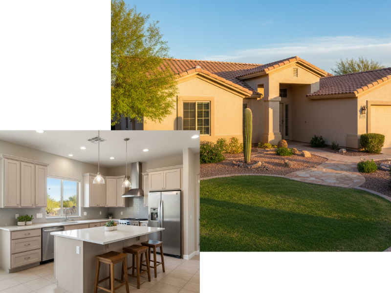 arizona house and kitchen