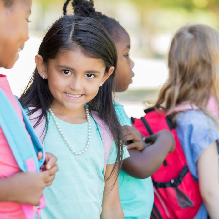 Smiling pre k child