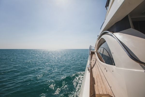 yacht at sea