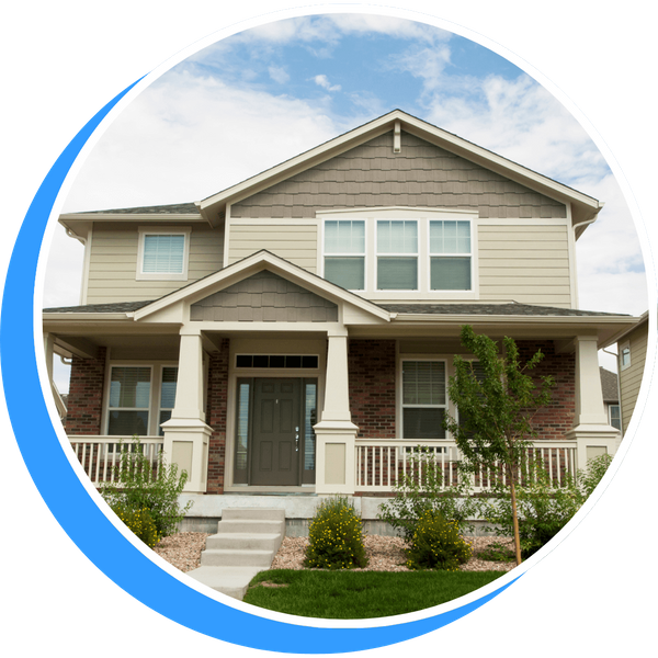 exterior of a new home