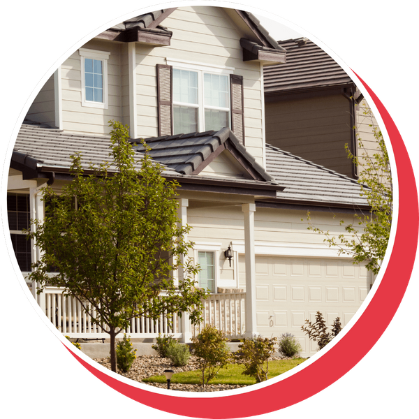exterior of a newer home