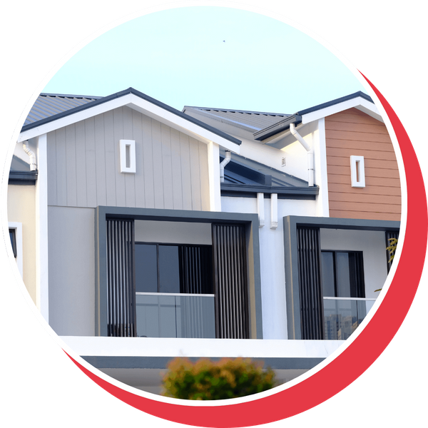 exterior of a duplex home