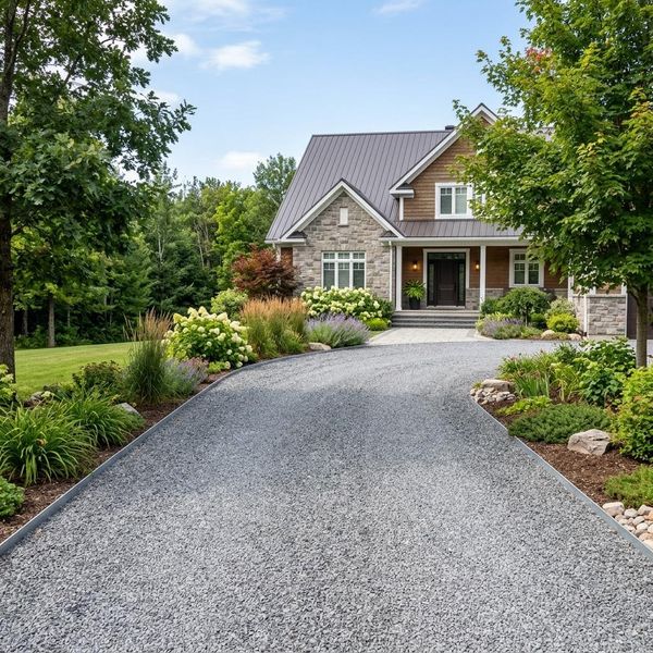 residential gravel driveway