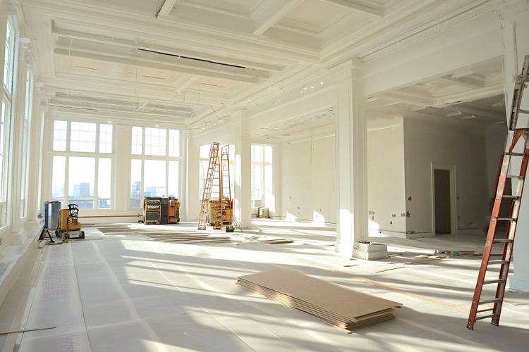 Interior of operationally complex commercial renovation by BKG Construction Group, requiring coordination of logistics, design, and construction.