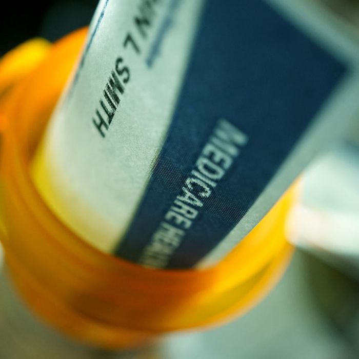 Image show a prescription bottle