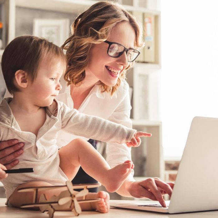 Image of a woman using a laptop