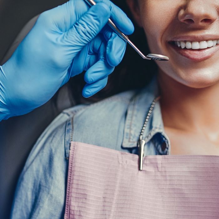 woman at dentist