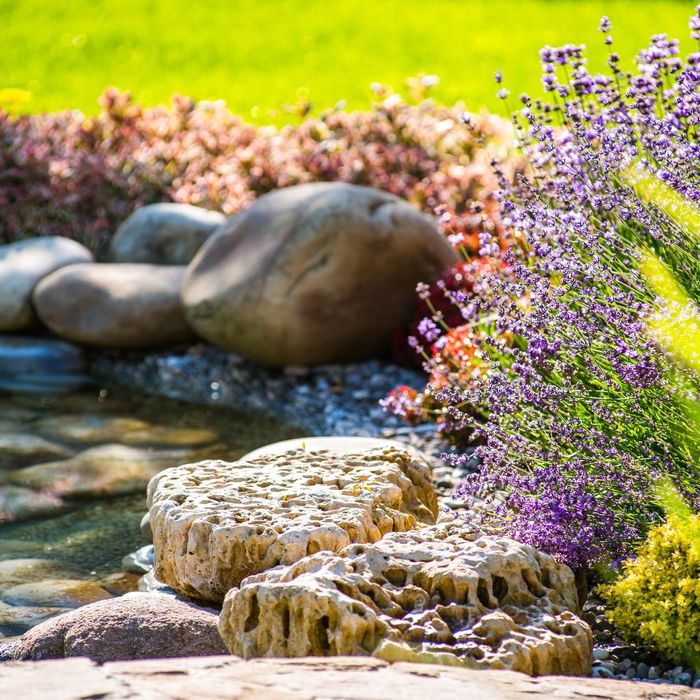 water feature in landscaping