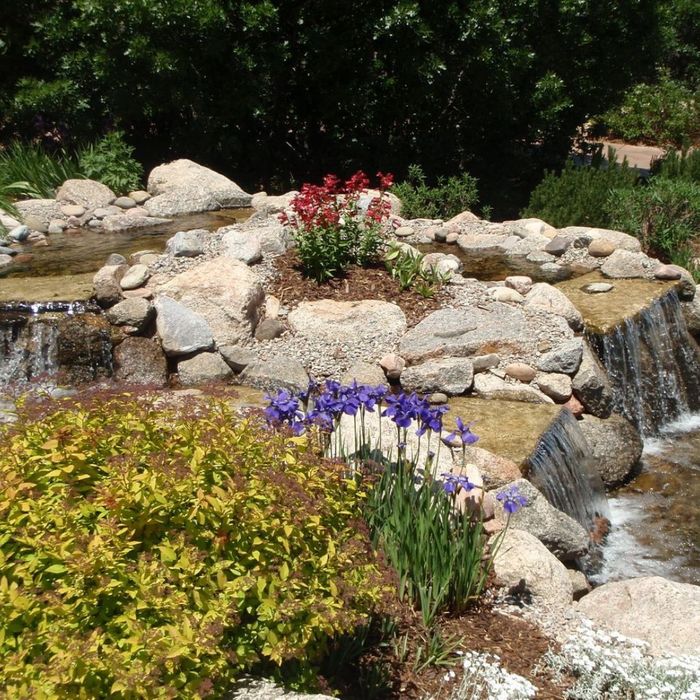 water feature in yard