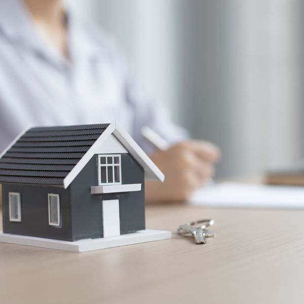 model home on desk