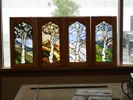 Custom stained glass - trees during each season