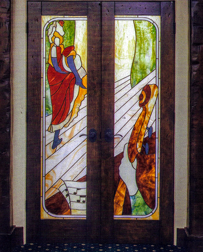 Abraxis Art Glass & Doors offers stained glass doors