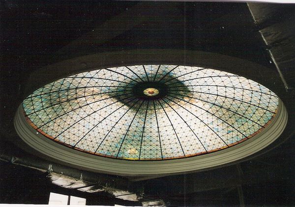Stained glass dome restoration in Fort Collins