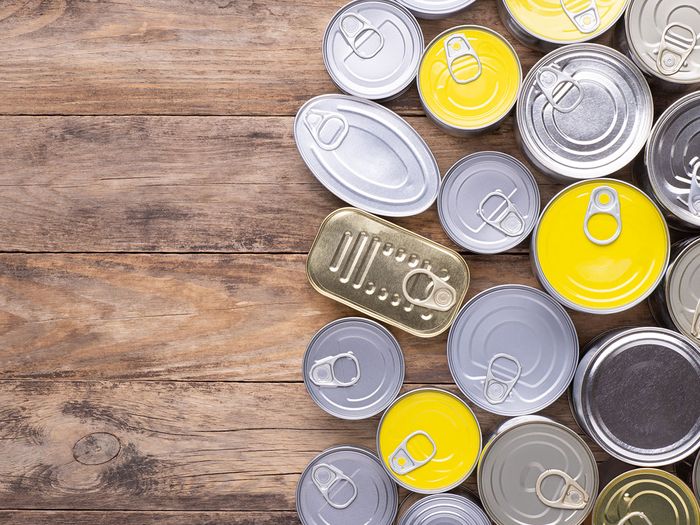 Image of canned food