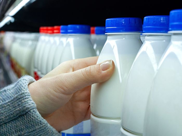 Image of milk in a store