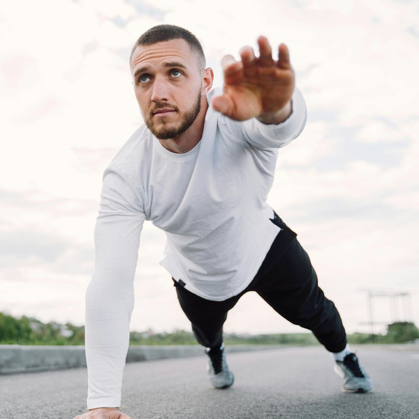 Man doing pushups