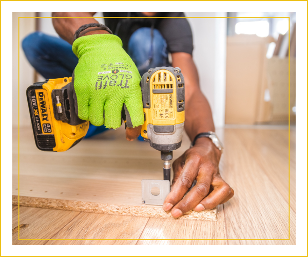 handyman using a power tool