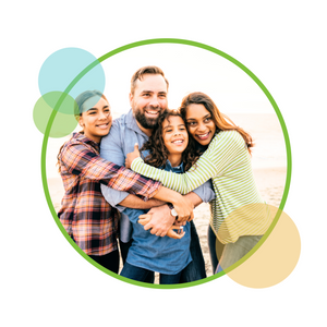 Man and woman hugging teen children What to do when your child needs mental health care