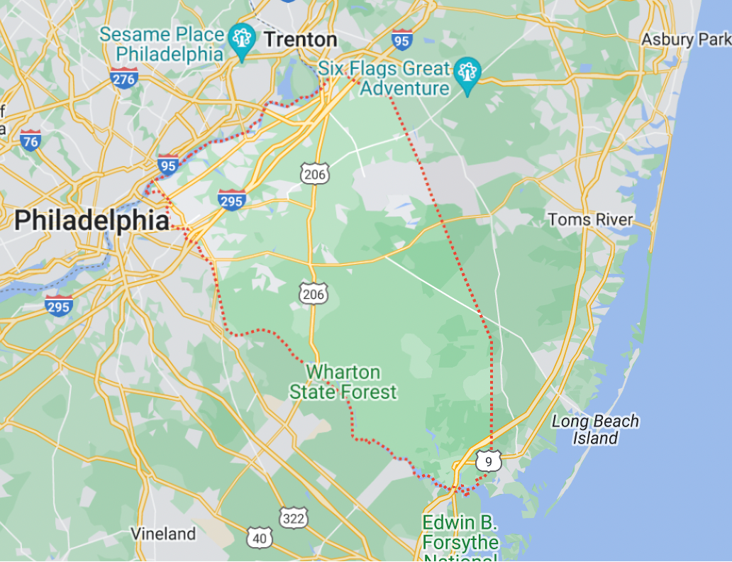 Burlington County, NJ Map IOP and PHP Mental Health.png