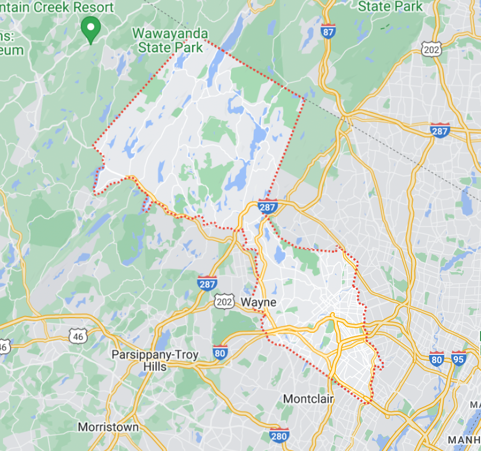 Passaic County, NJ Map IOP and PHP Mental Health.png