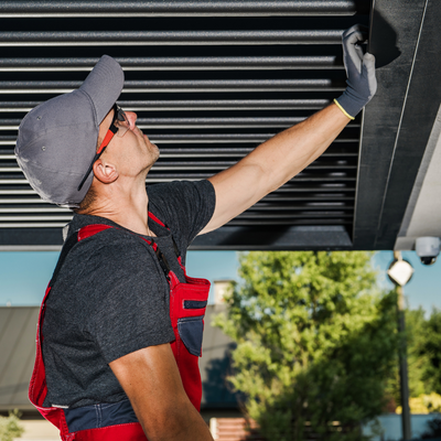 Louvered Pergola Install