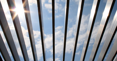 Louvered Pergola Closeup