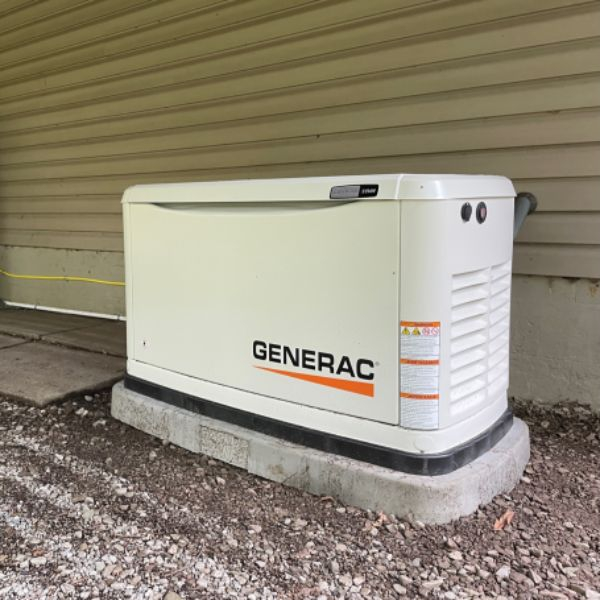 Generac generator outside of home