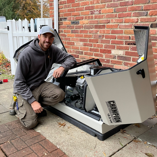image of a generator installation