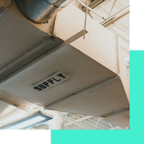 Commercial air duct.