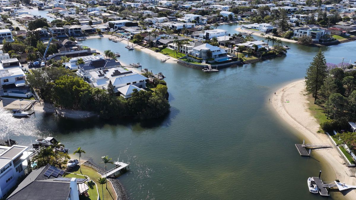 Aerial view of Marathon, FL waterfront homes where professional AC repair services help maintain reliable indoor comfort