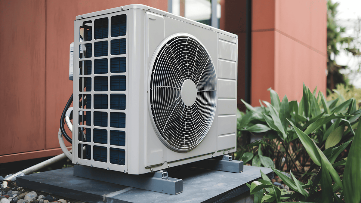 Outdoor condenser unit for a ductless mini-split system near Boca Raton