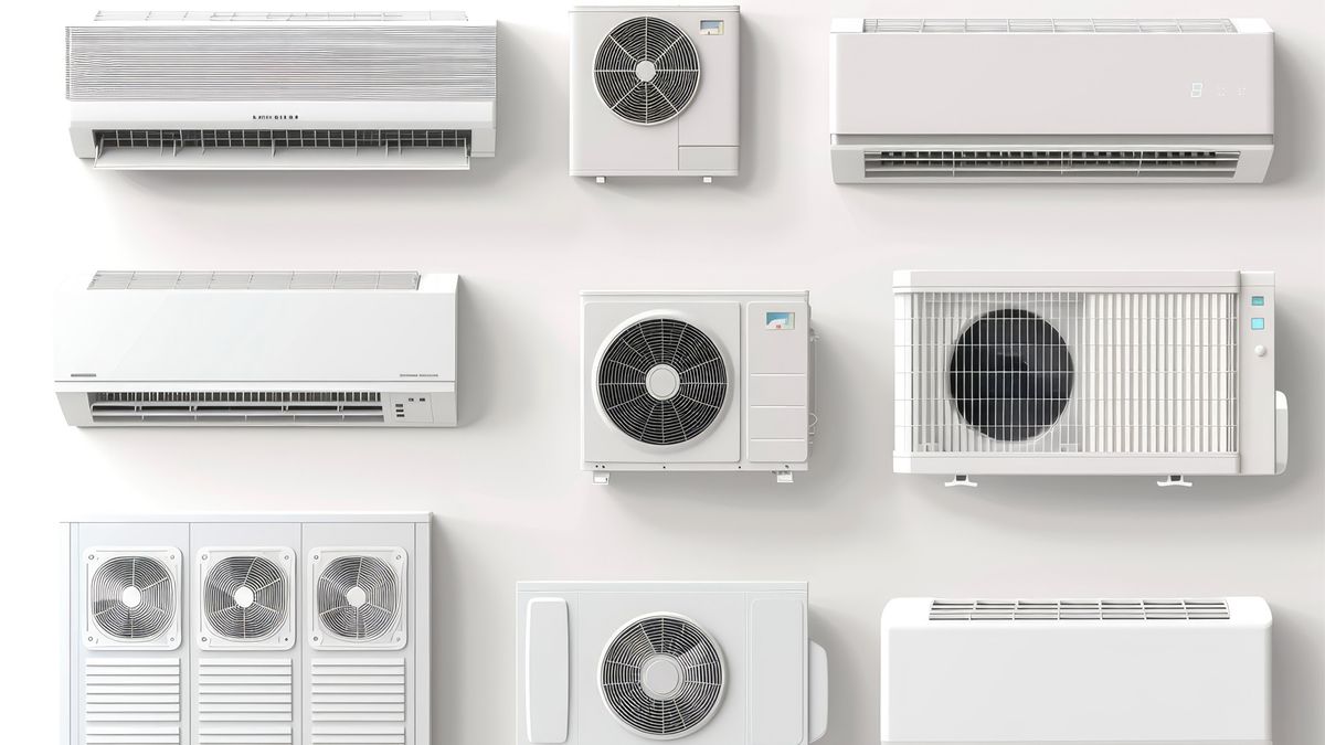 Different sizes and types of AC units compared side by side