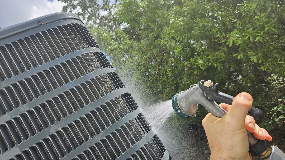Monthly HVAC Maintenance in Miami – Cleaning Outdoor AC Unit for Better Efficiency