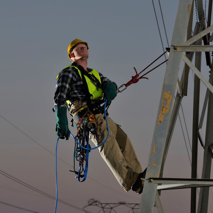 experienced power line technician