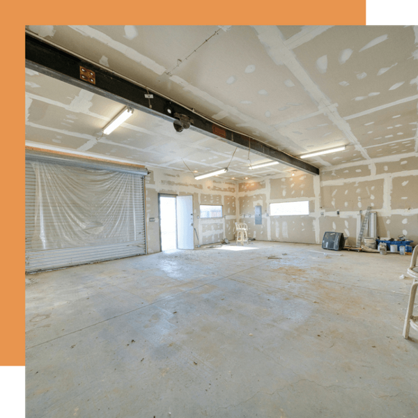 residential drywalling progress