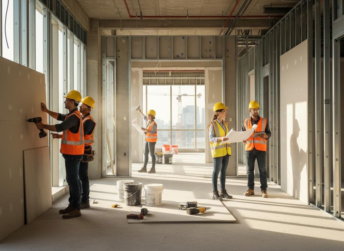 Construction Team Building Interior