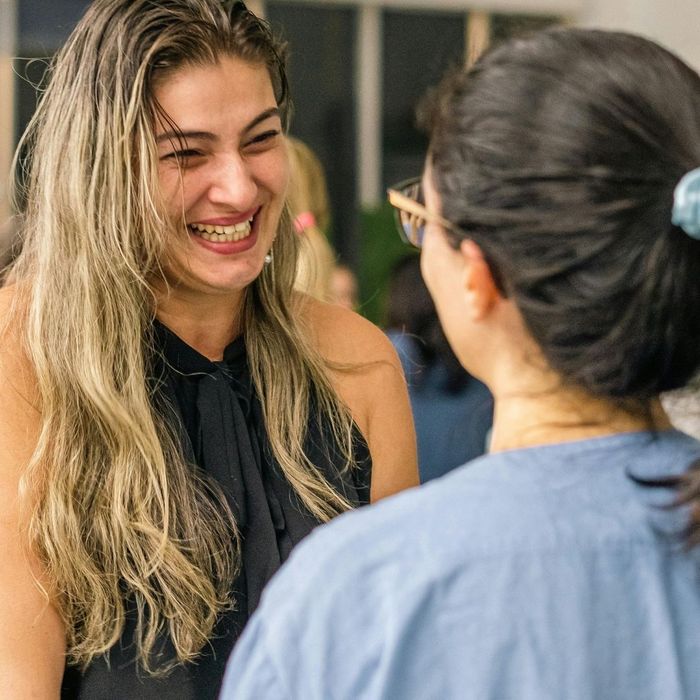 friends talking and one crying happily friends talking and one crying happily