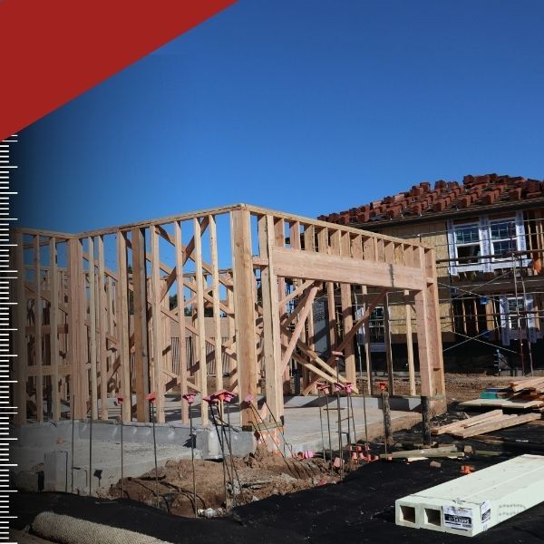 Home construction site.