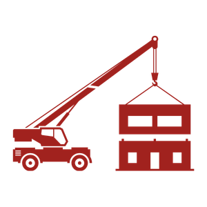 An icon displaying a construction project