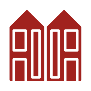 An icon of apartment units