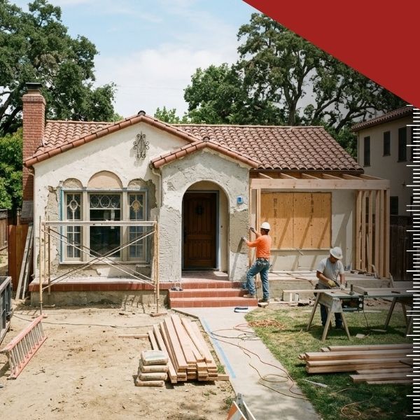 A San Jose home being remodeled