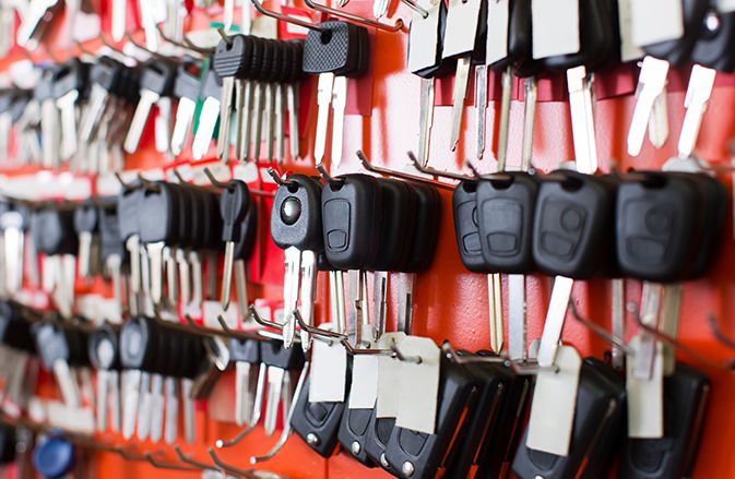 A wall of blank keys