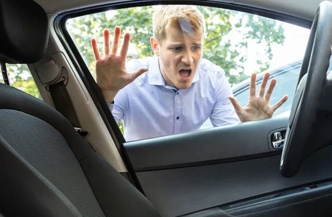 Man locked out of his car