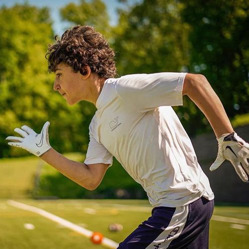 Young man doing performance training