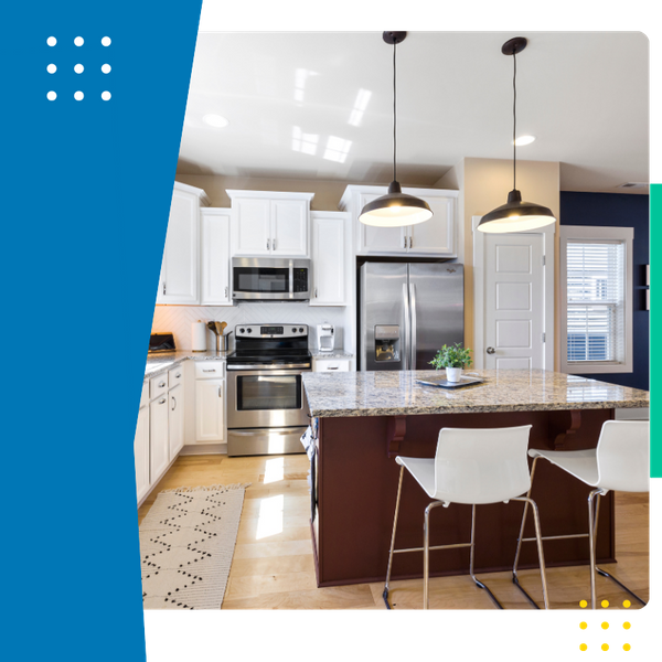 clean kitchen space