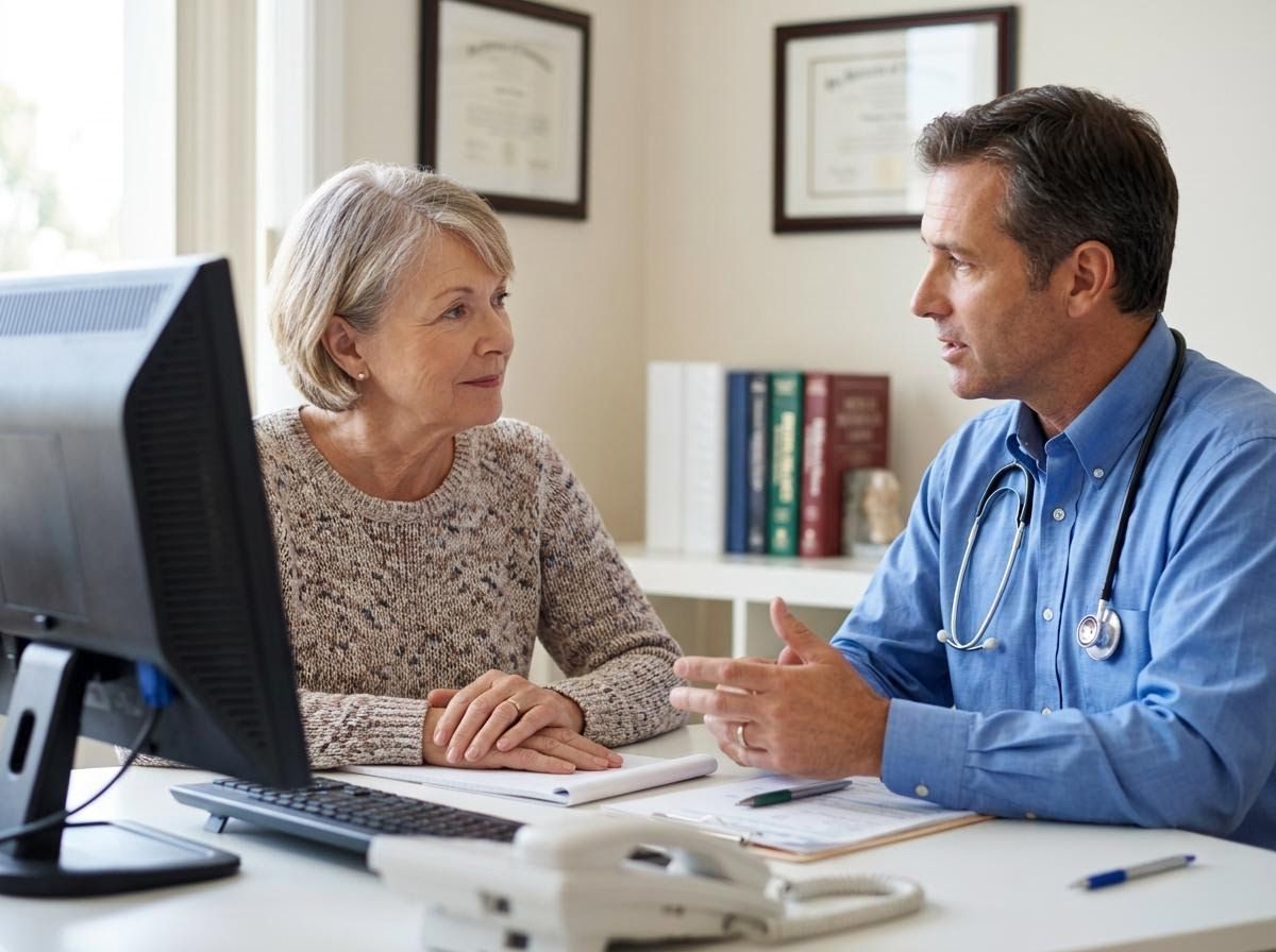 Doctor Consulting with Senior Patient