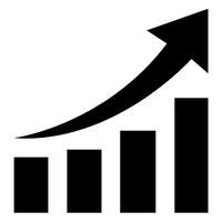 Rising bar graph