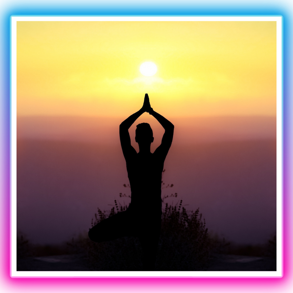 Yoga under the sunset